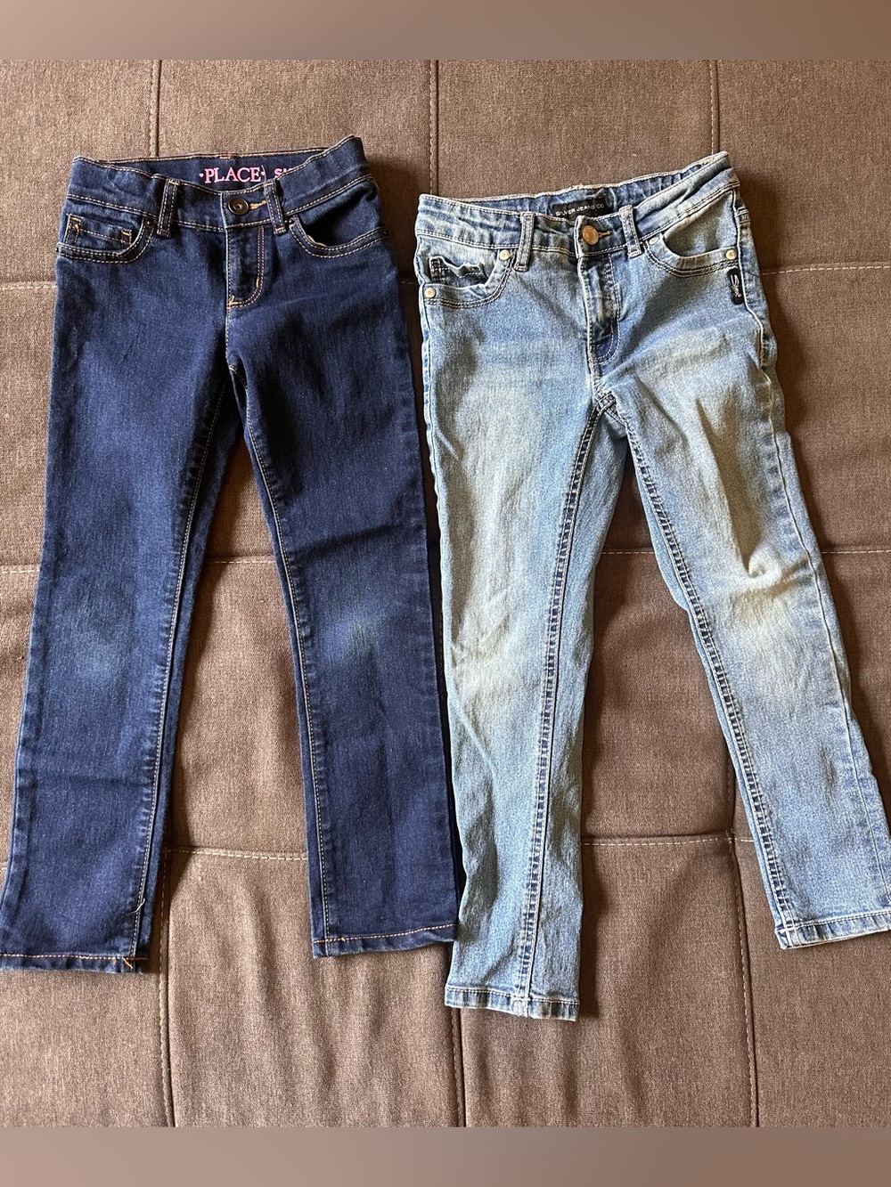 Girls size 6 SILVER jeans and Children’s Place